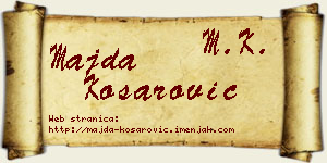 Majda Košarović vizit kartica
